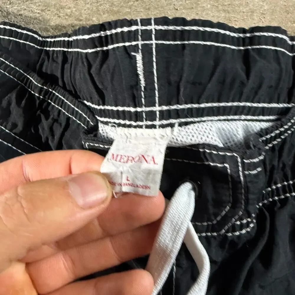 Y2K Black Merona Swim Trunks